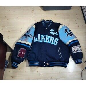 NBA Vintage RARE Los Angeles Lakers JH Design Blue Varsity/Reversible